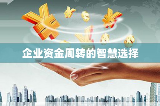 盐城企业资金周转的智慧选择