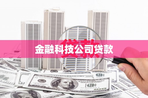 盐城金融科技公司贷款