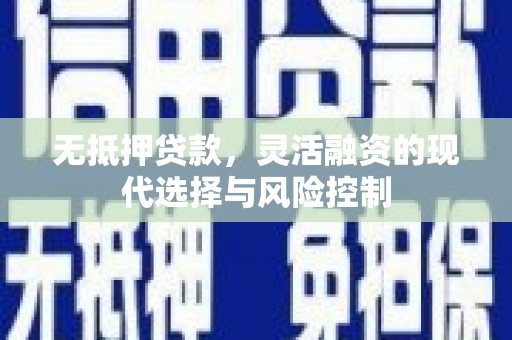 盐城无抵押贷款，灵活融资的现代选择与风险控制