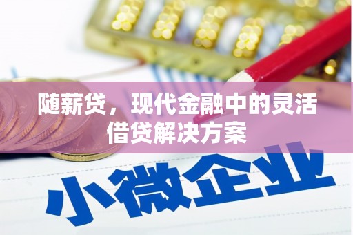 盐城随薪贷，现代金融中的灵活借贷解决方案