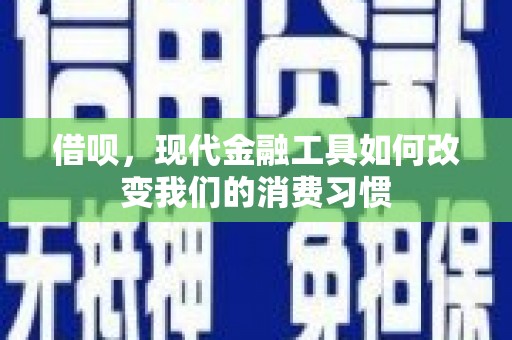 盐城借呗，现代金融工具如何改变我们的消费习惯