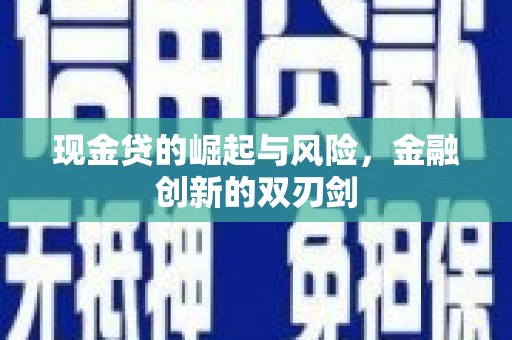 盐城现金贷的崛起与风险，金融创新的双刃剑