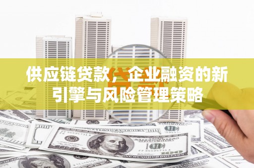 盐城供应链贷款，企业融资的新引擎与风险管理策略