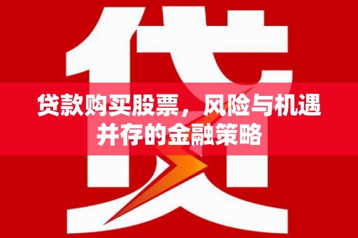 盐城贷款购买股票，风险与机遇并存的金融策略