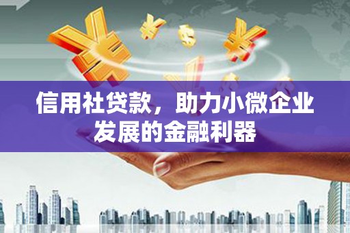 盐城信用社贷款，助力小微企业发展的金融利器