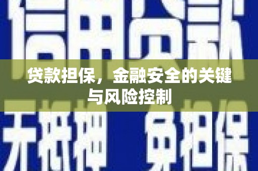 盐城贷款担保，金融安全的关键与风险控制