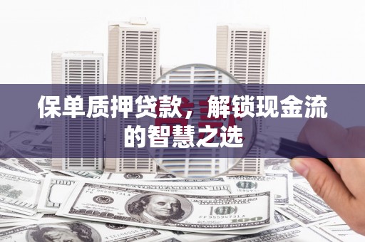 盐城保单质押贷款，解锁现金流的智慧之选