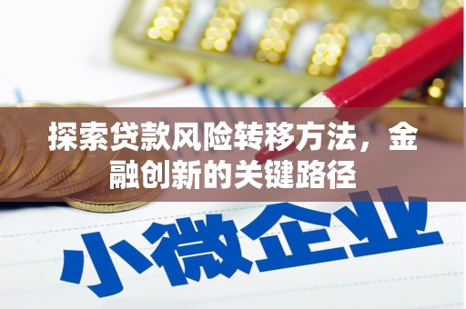 盐城探索贷款风险转移方法，金融创新的关键路径